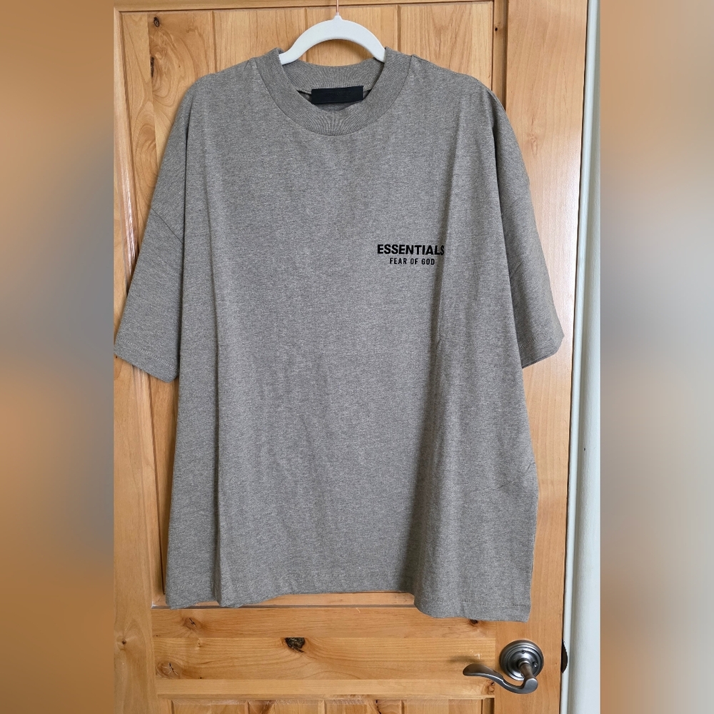 Essentials Fear Of God Men's Tan Oversized Tee
